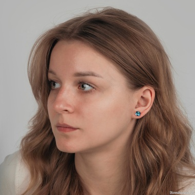Пусеты Fiore Luna, Crystal Blue, SWE0127/2 B G Пусеты Fiore Luna, Crystal Blue, SWE0127/2 B G